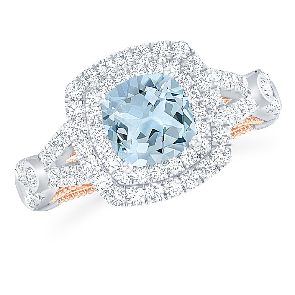 White Gold - Aquamarine