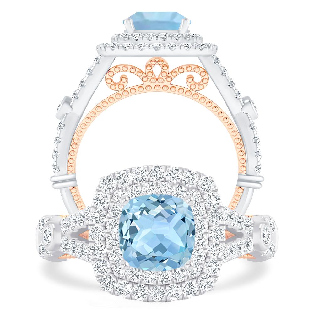 White Gold - Aquamarine