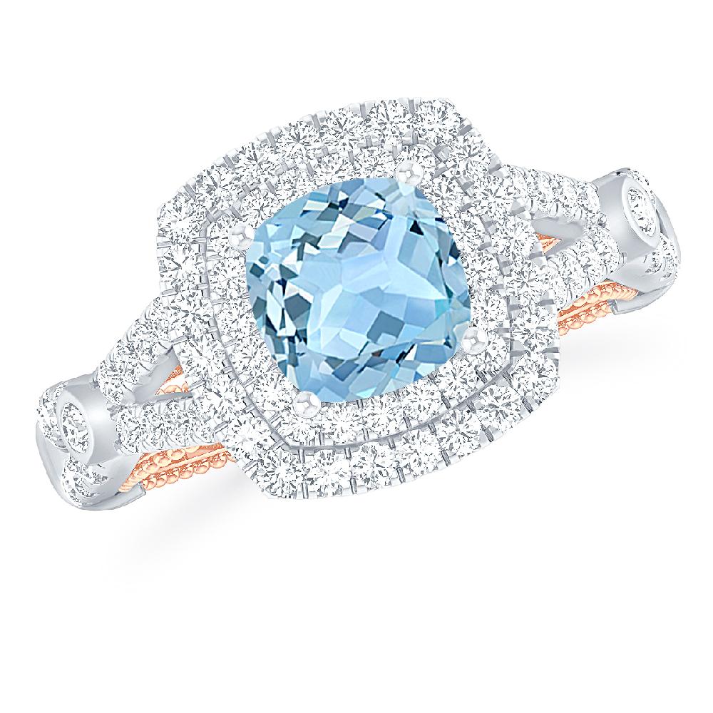 White Gold - Aquamarine