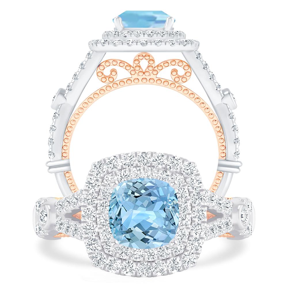 White Gold - Aquamarine