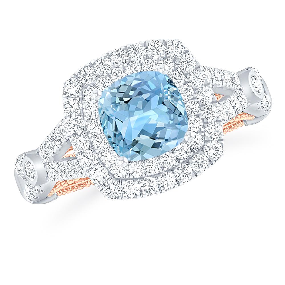 White Gold - Aquamarine