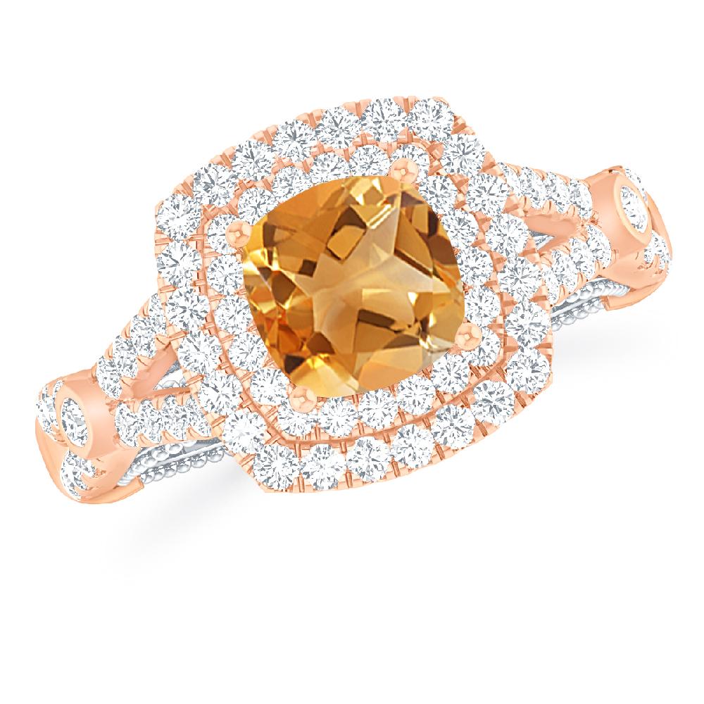 Rose Gold - Citrine