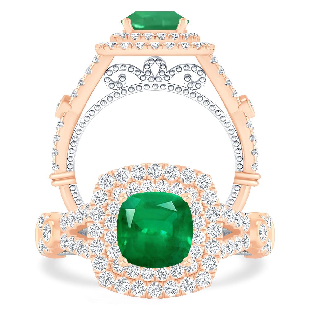 Rose Gold - Emerald