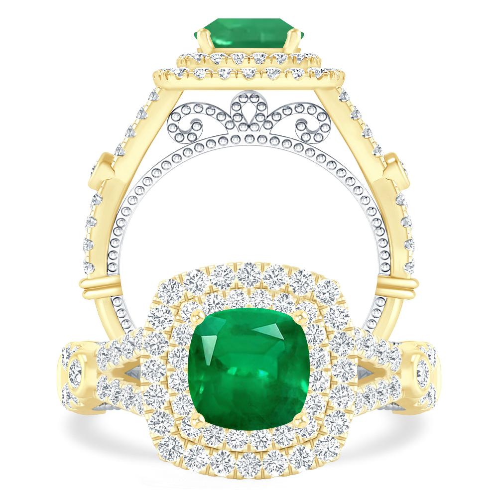 Yellow Gold - Emerald