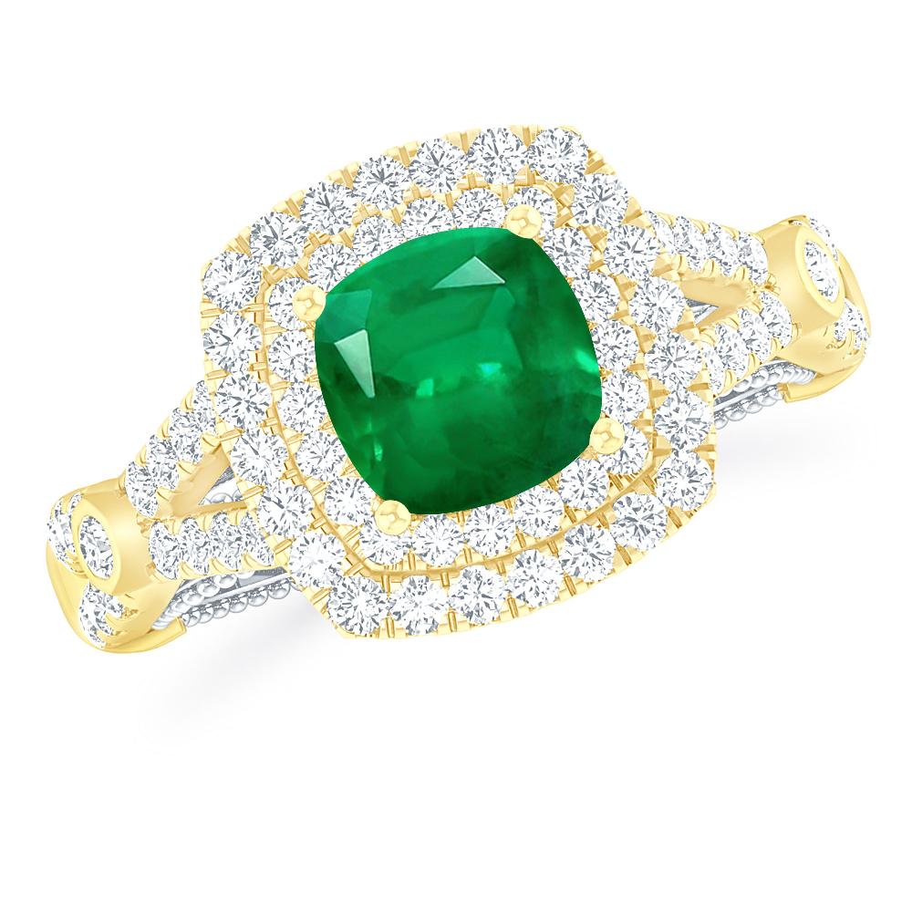 Yellow Gold - Emerald