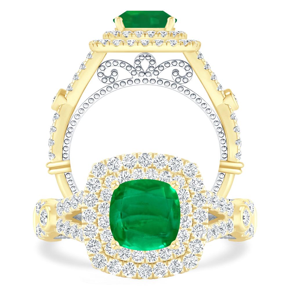 Yellow Gold - Emerald