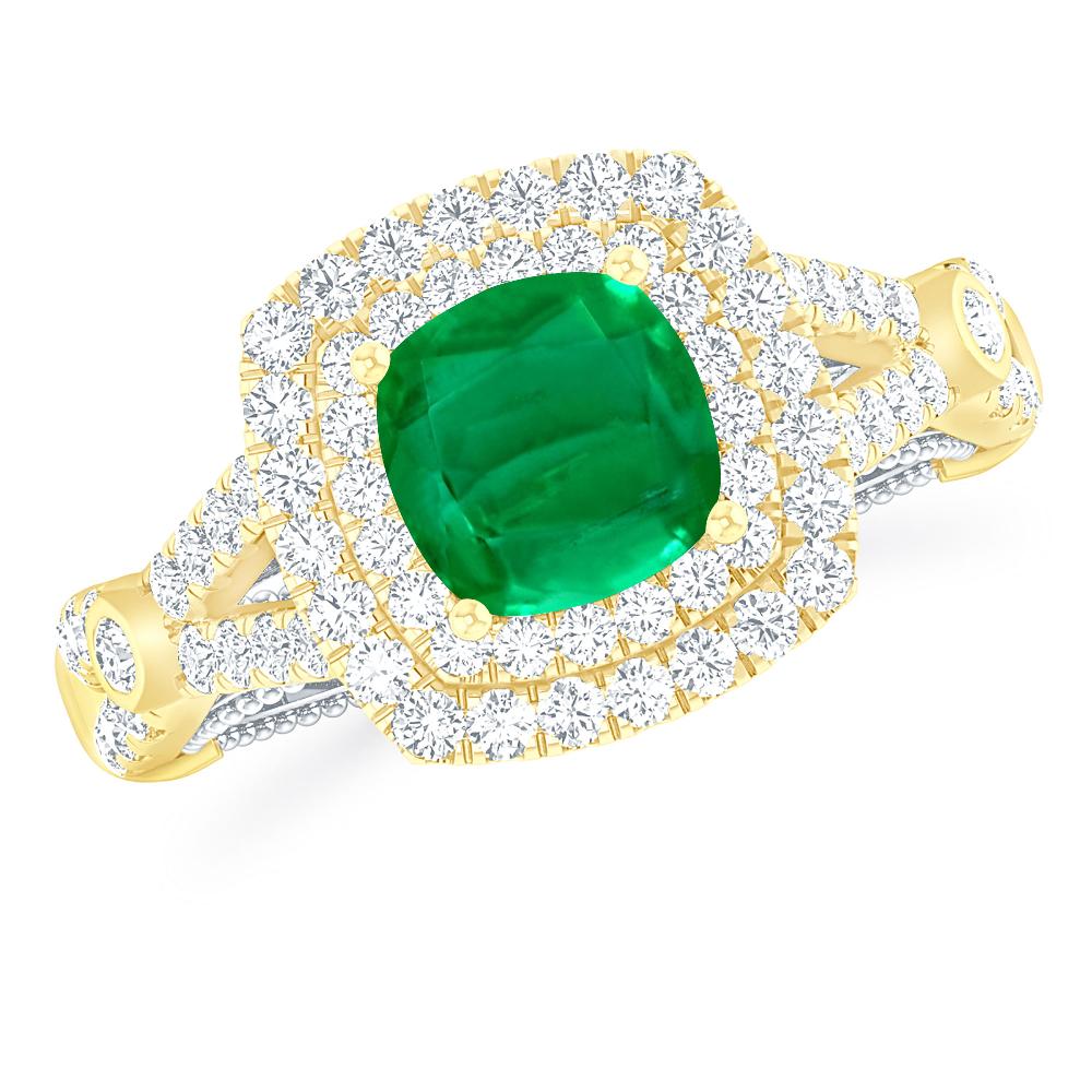 Yellow Gold - Emerald