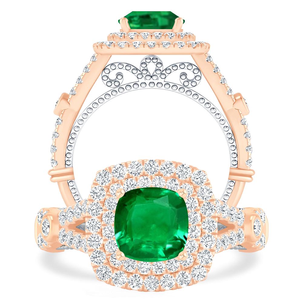 Rose Gold - Emerald