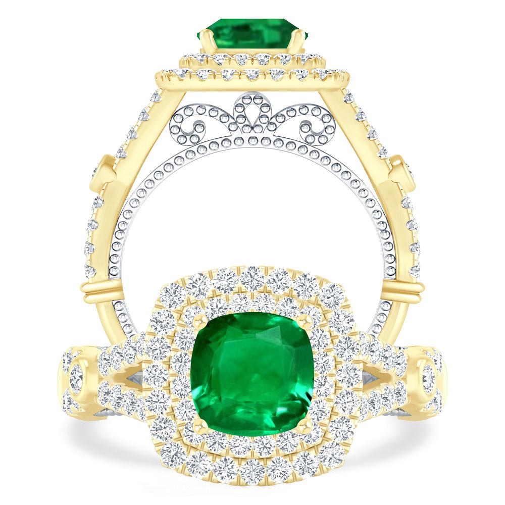 Yellow Gold - Emerald