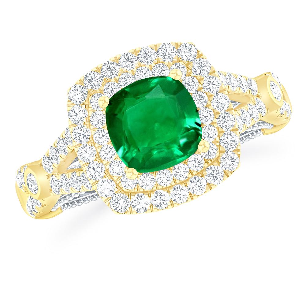 Yellow Gold - Emerald