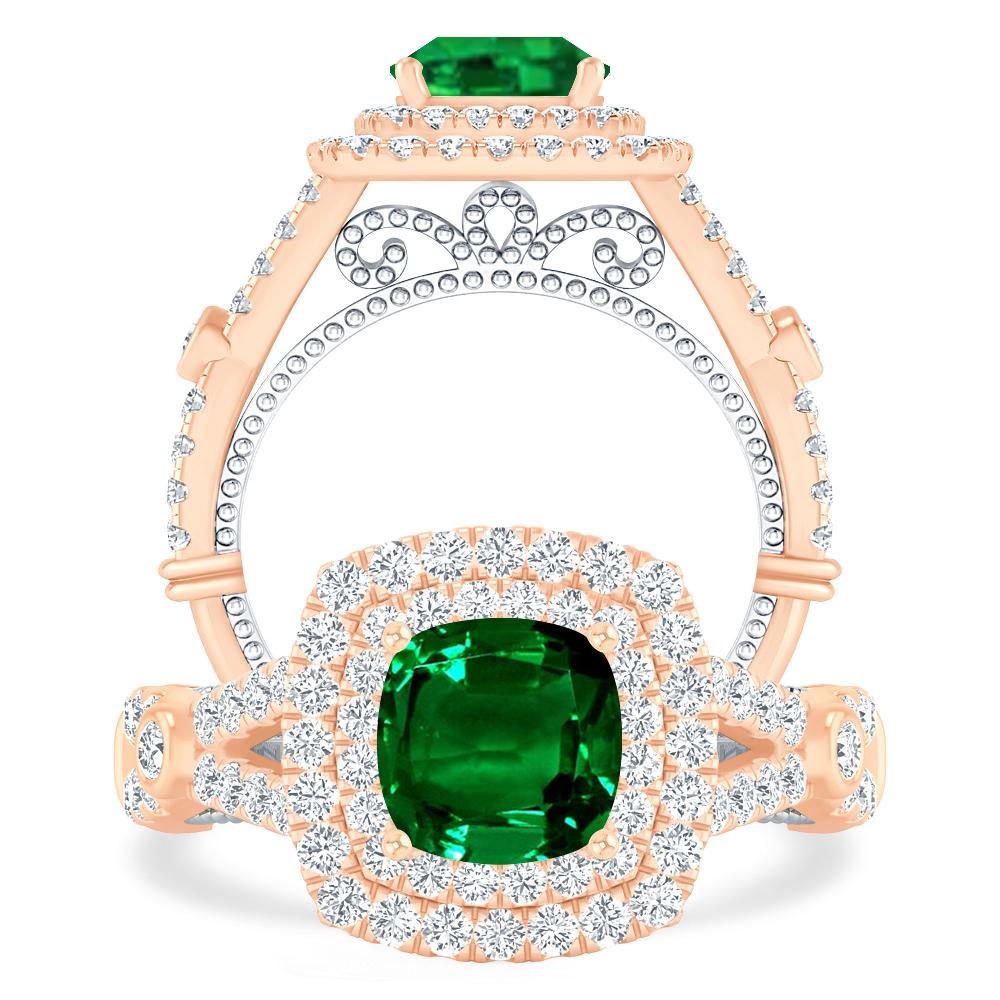 Rose Gold - Emerald