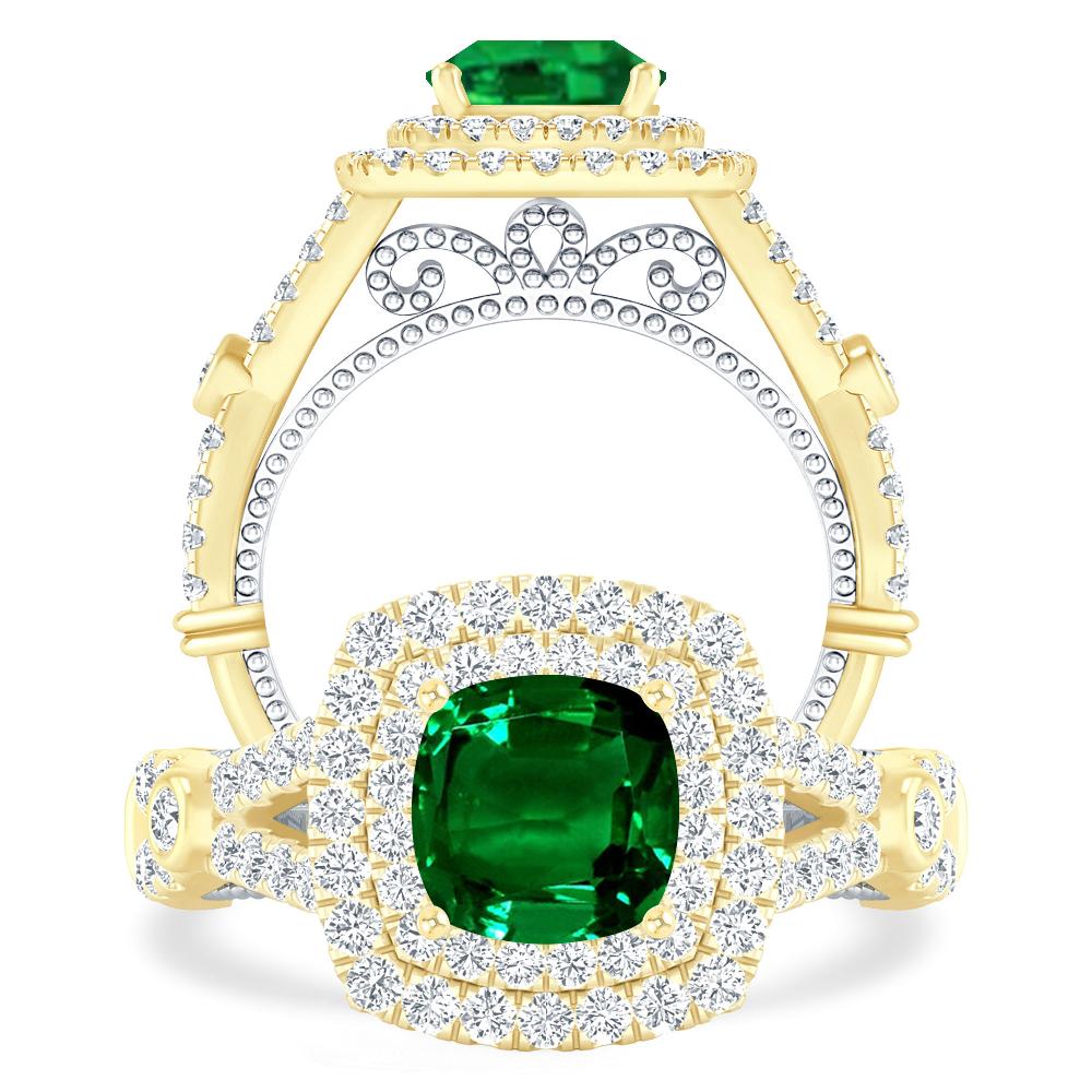 Yellow Gold - Emerald