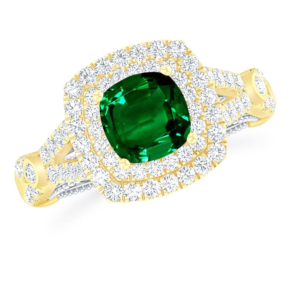 Yellow Gold - Emerald