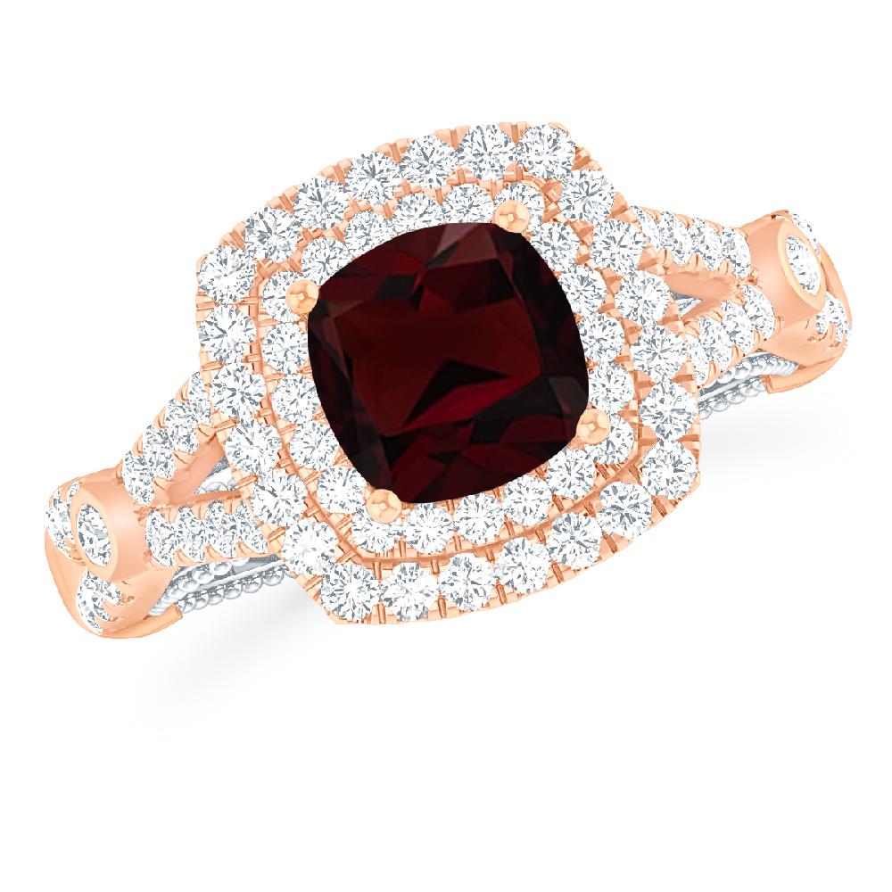 Rose Gold - Garnet