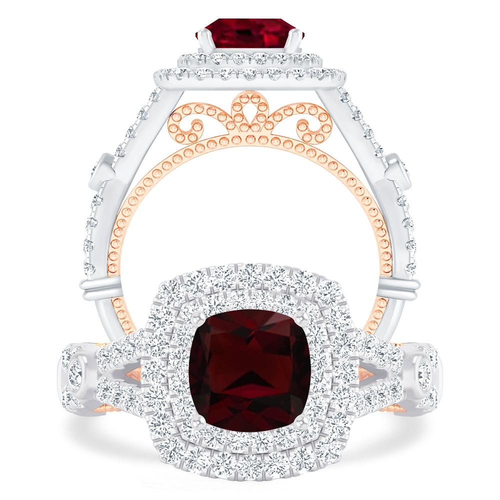 White Gold - Garnet