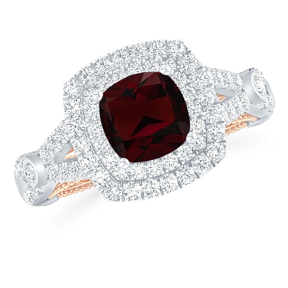 White Gold - Garnet