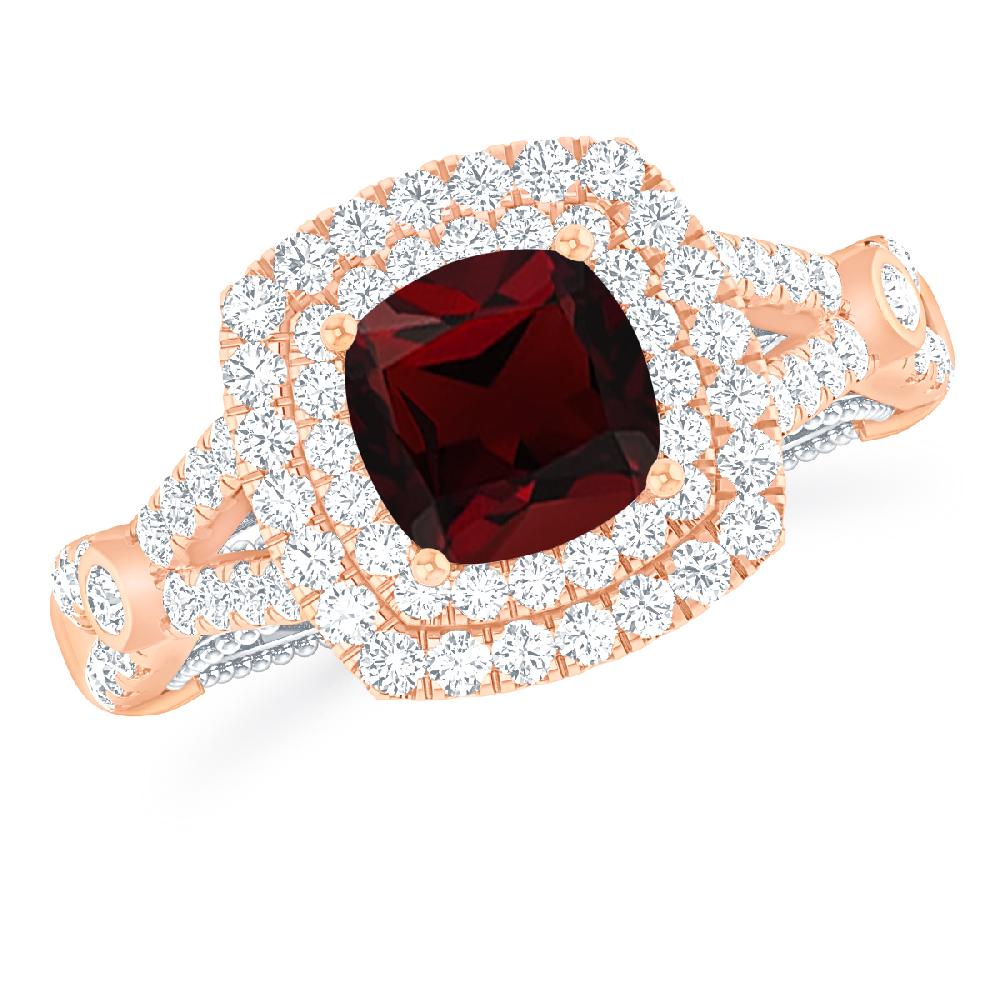 Rose Gold - Garnet