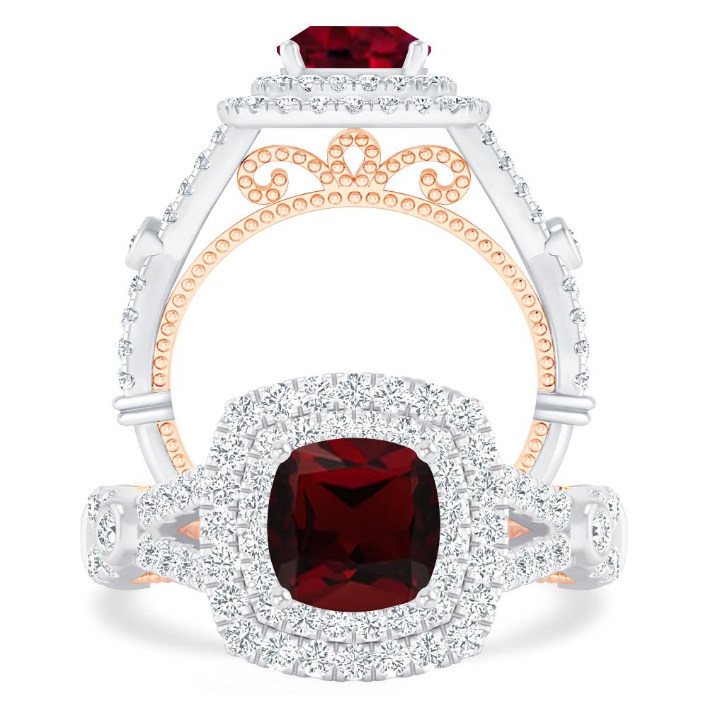 White Gold - Garnet