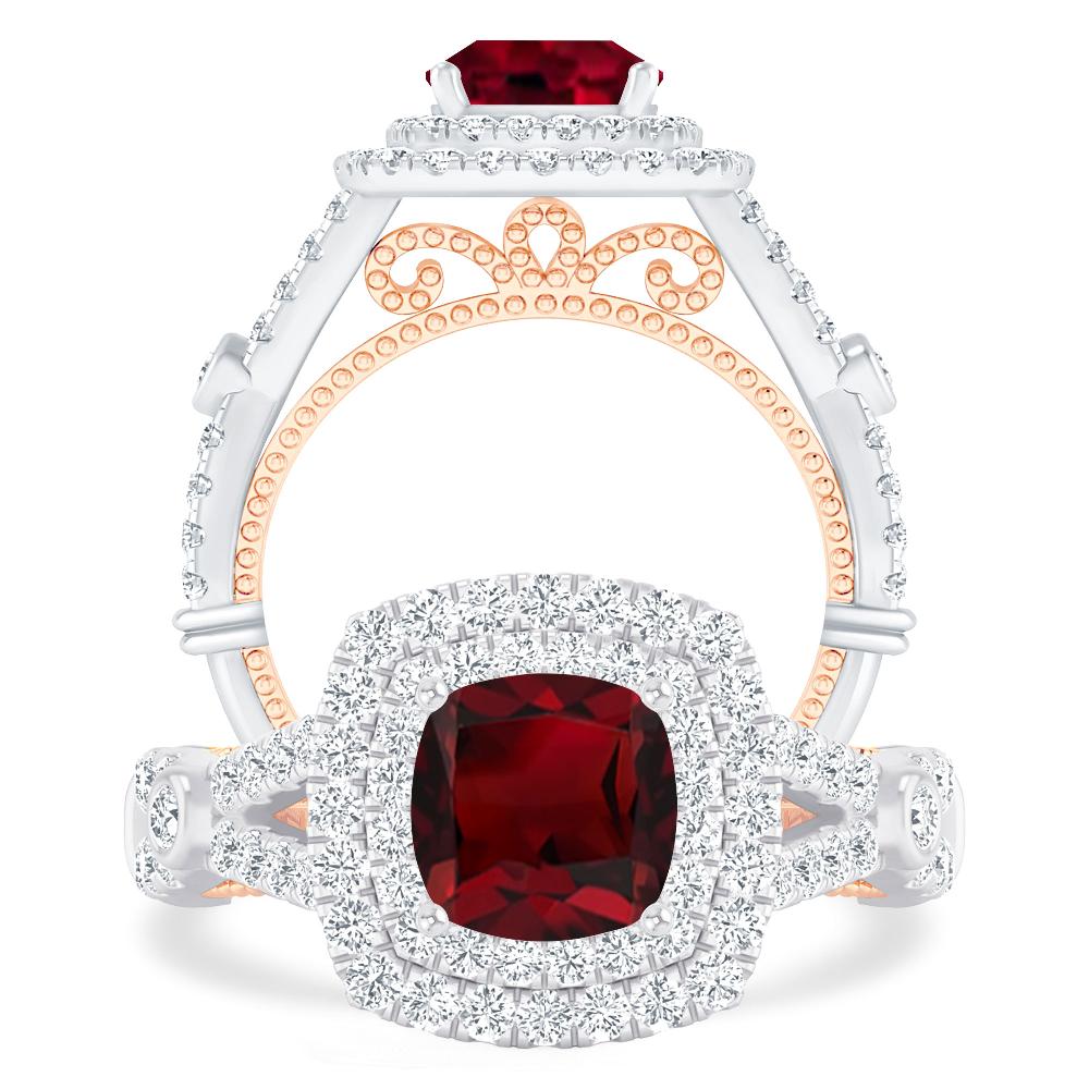 White Gold - Garnet