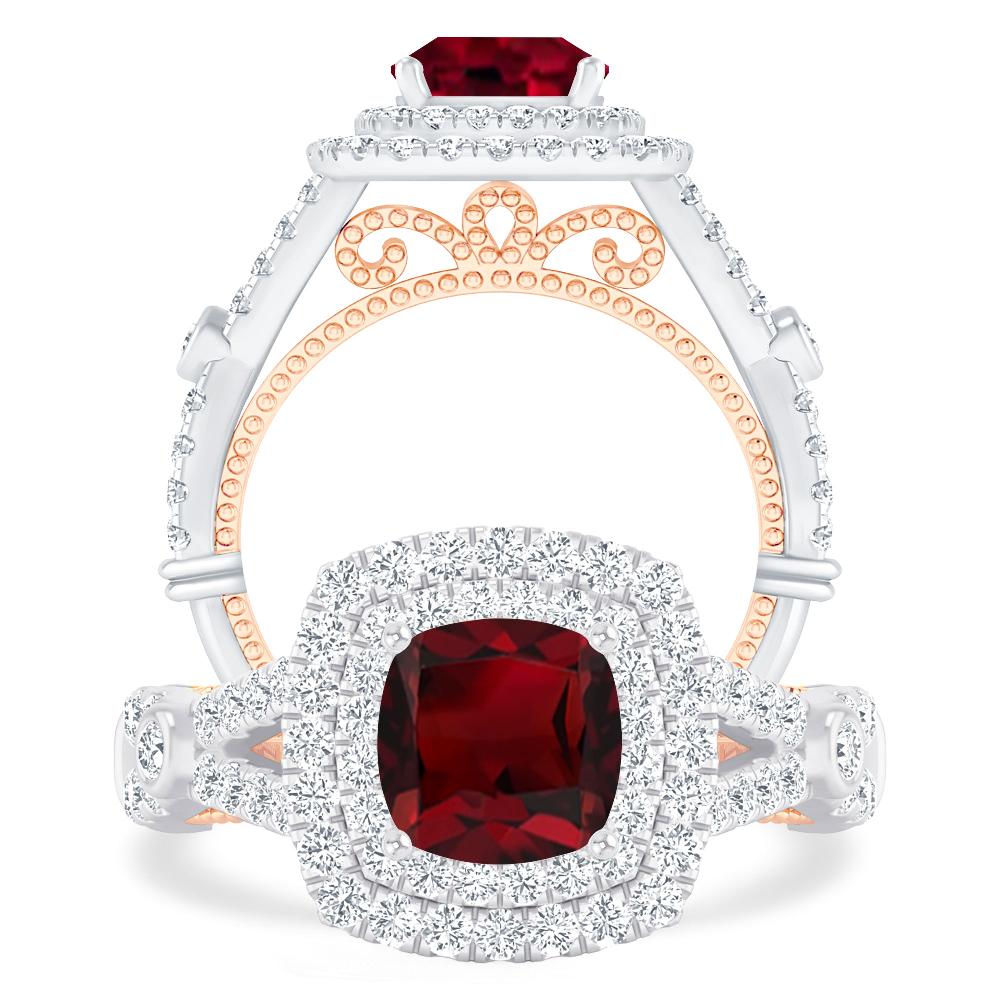 White Gold - Garnet