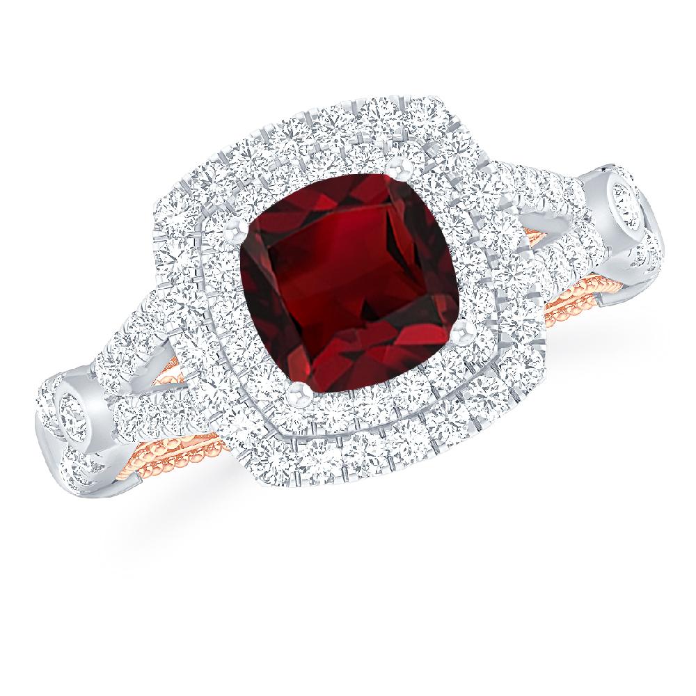 White Gold - Garnet