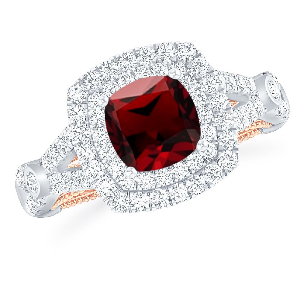 White Gold - Garnet