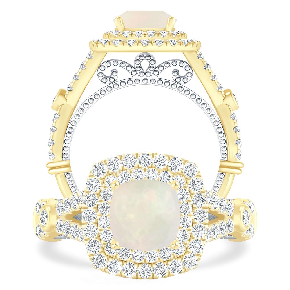 Yellow Gold - Opal