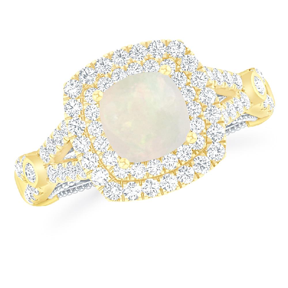 Yellow Gold - Opal