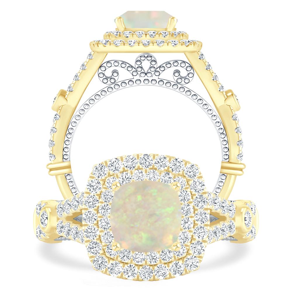 Yellow Gold - Opal