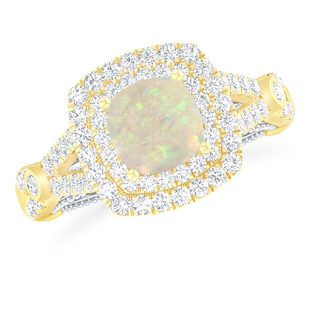 Yellow Gold - Opal