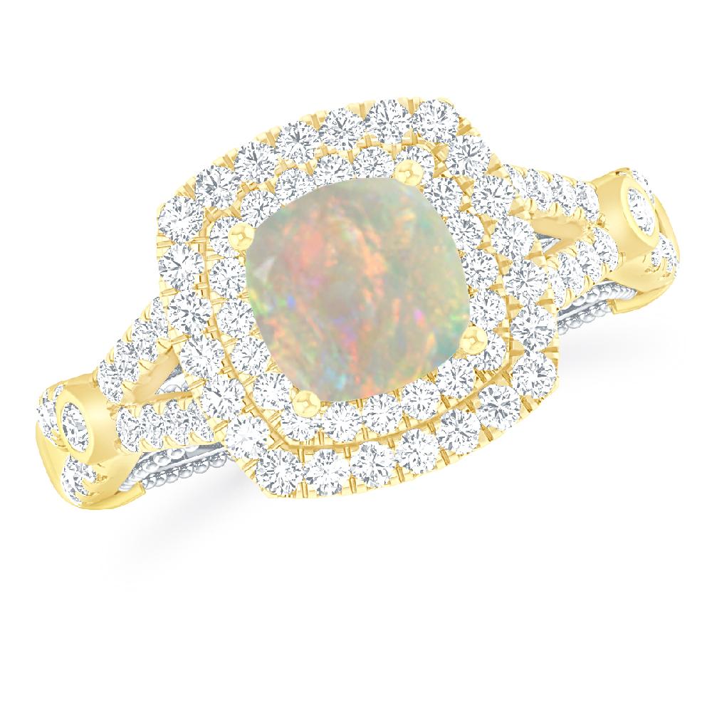 Yellow Gold - Opal