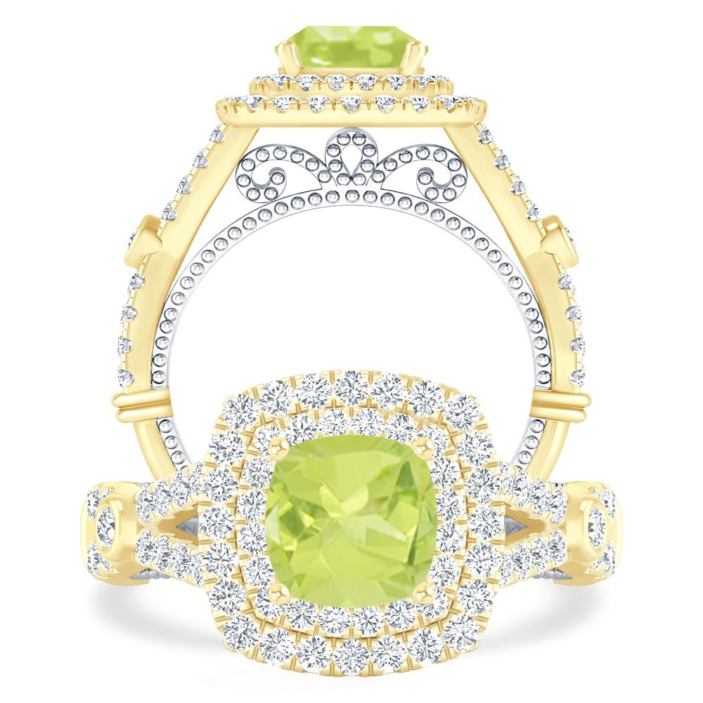 Yellow Gold - Peridot