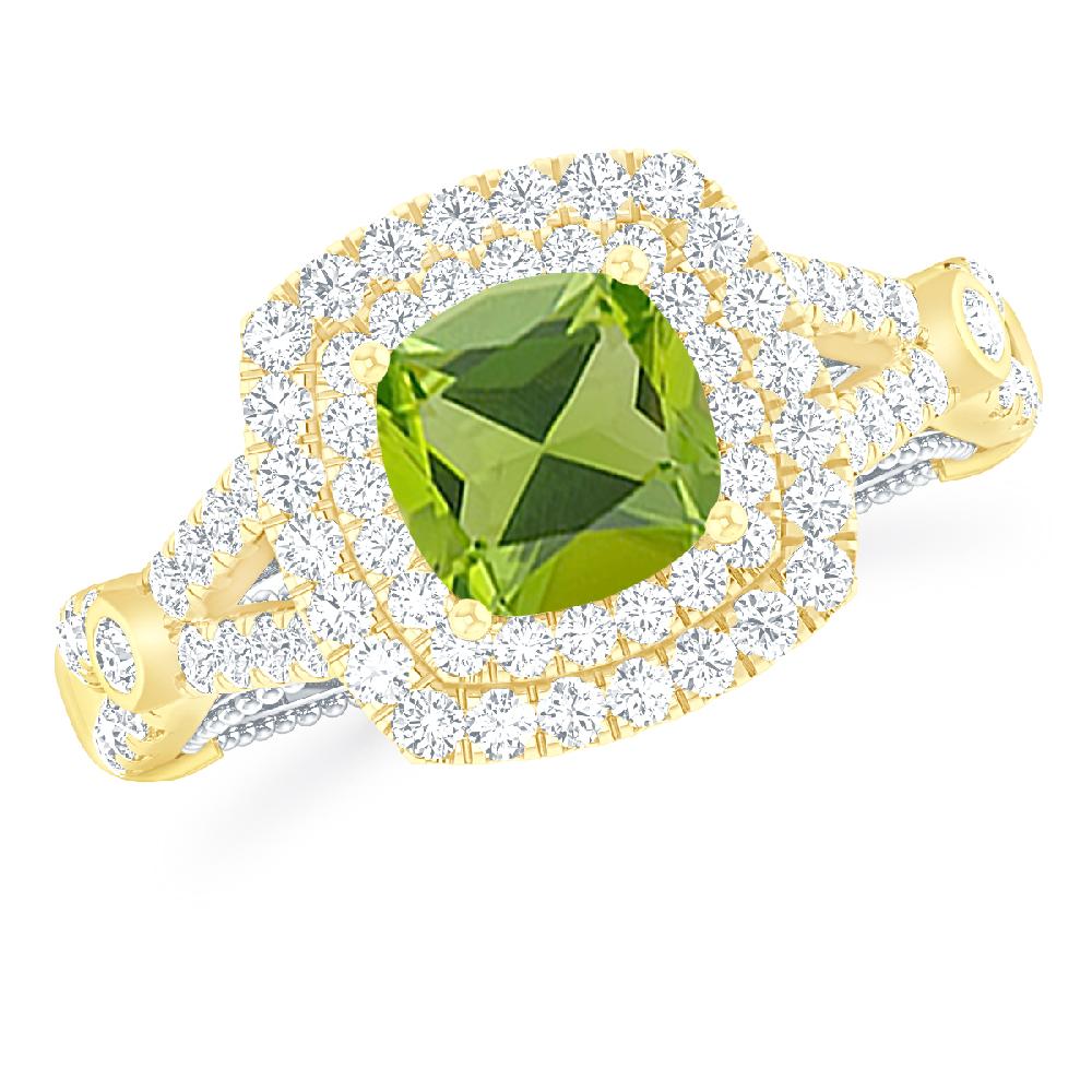 Yellow Gold - Peridot