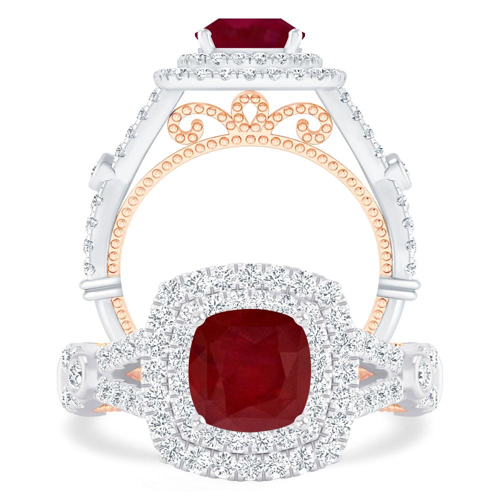 White Gold - Ruby