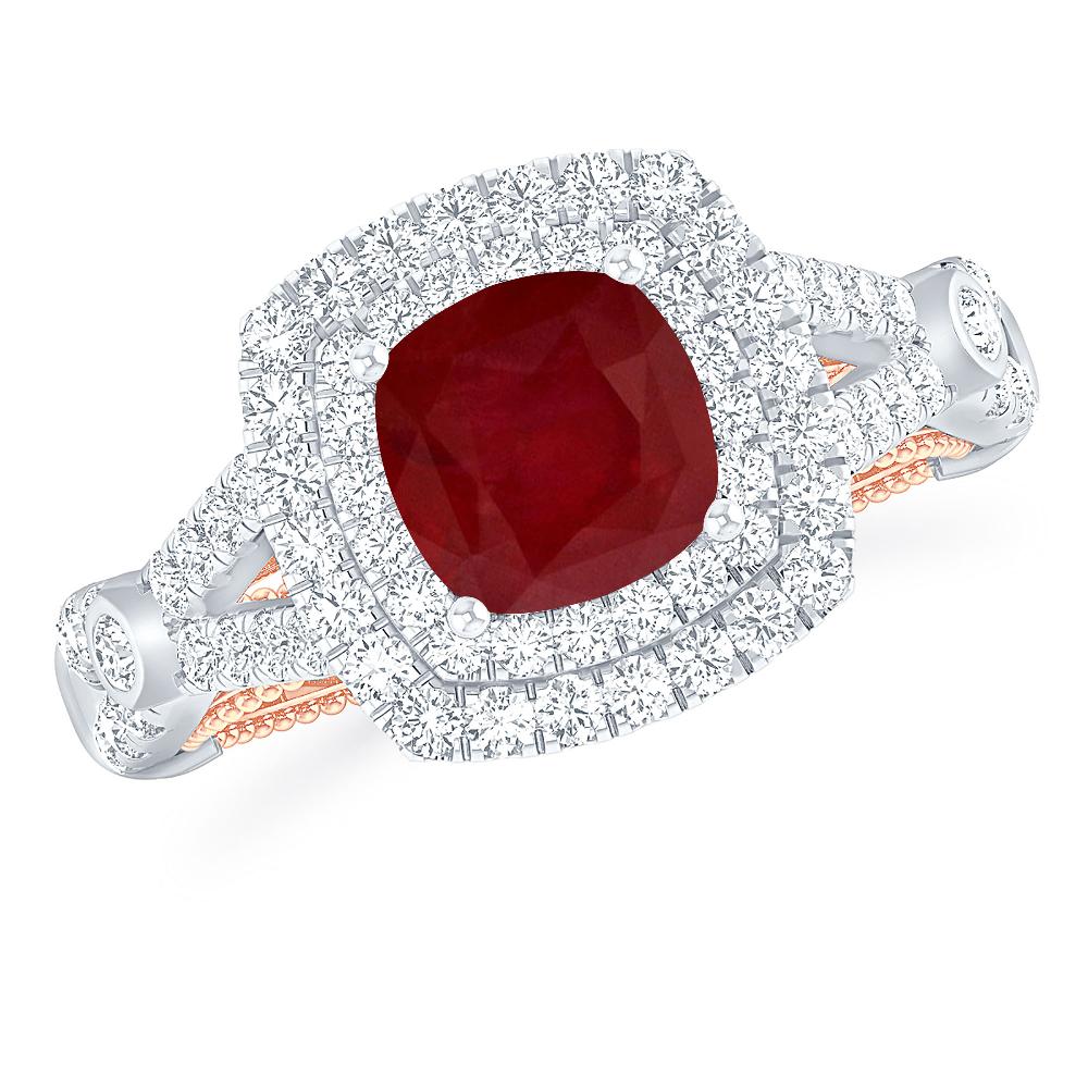 White Gold - Ruby