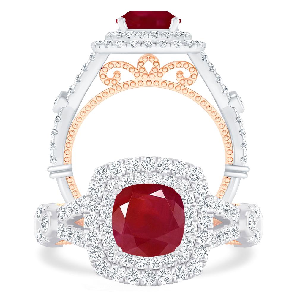 White Gold - Ruby