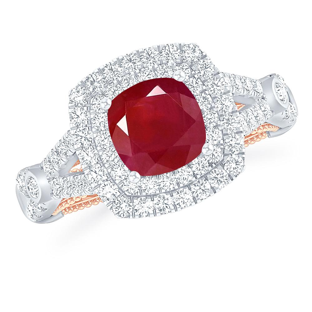 White Gold - Ruby