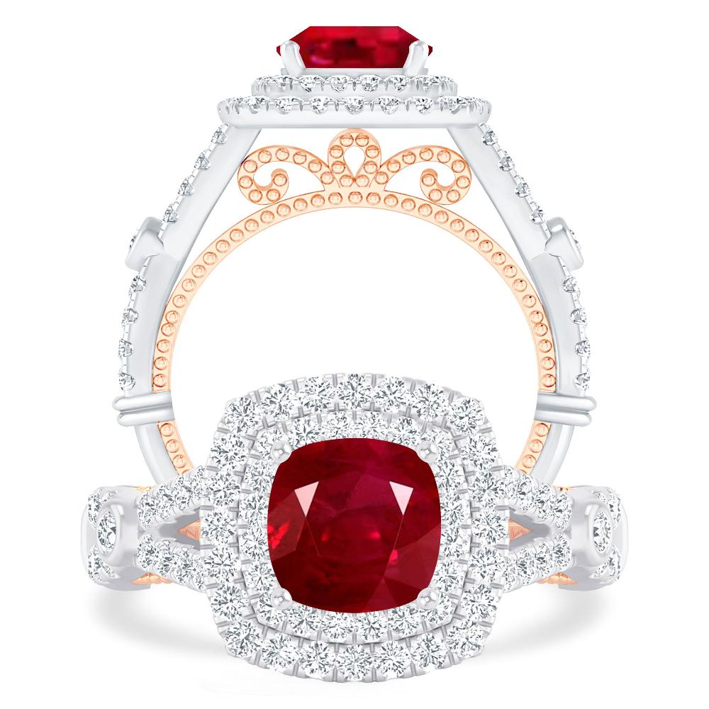 White Gold - Ruby