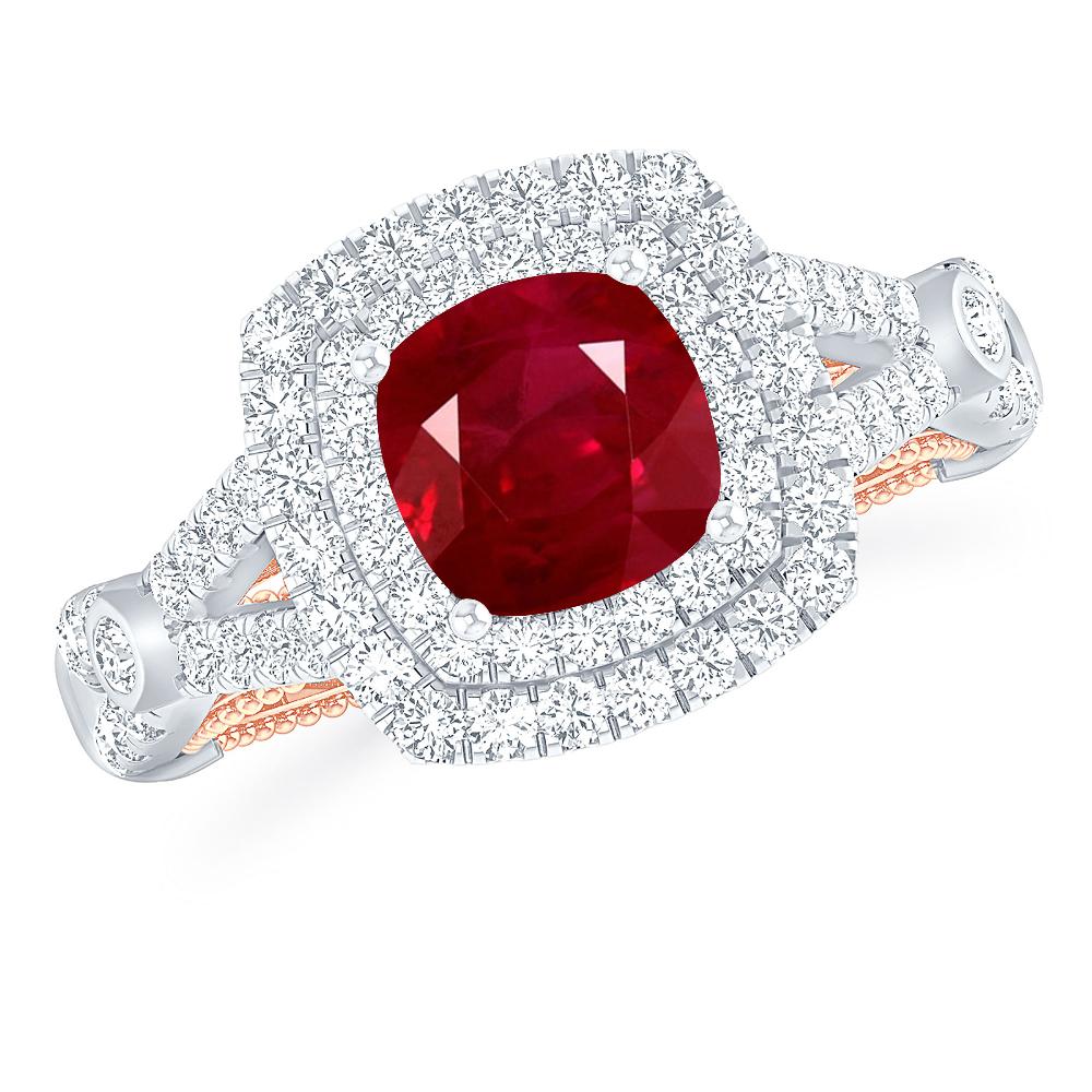 White Gold - Ruby