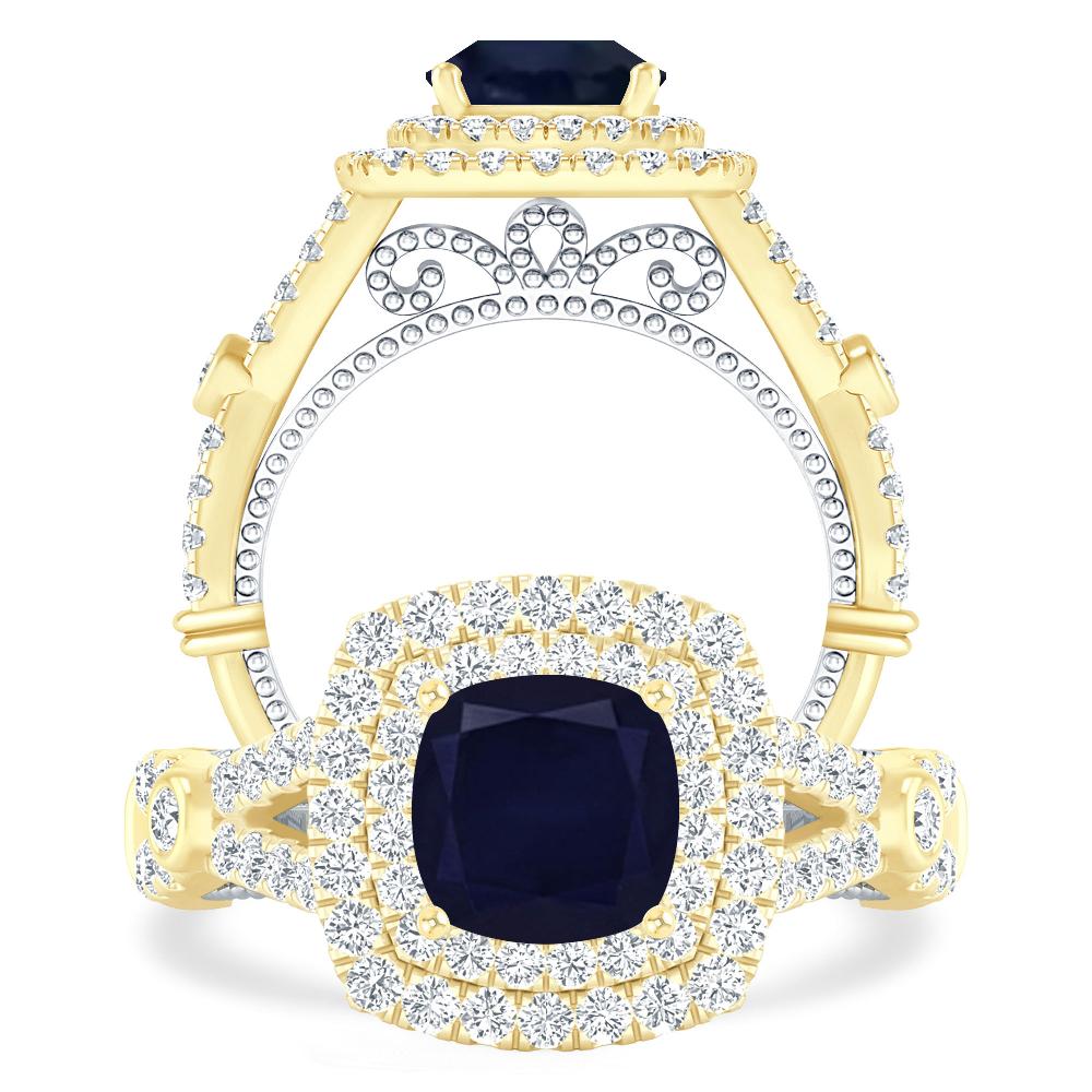 Yellow Gold - Sapphire