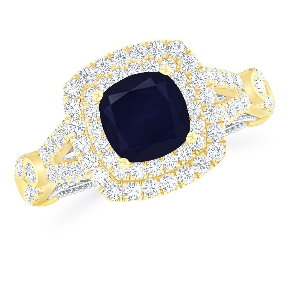 Yellow Gold - Sapphire