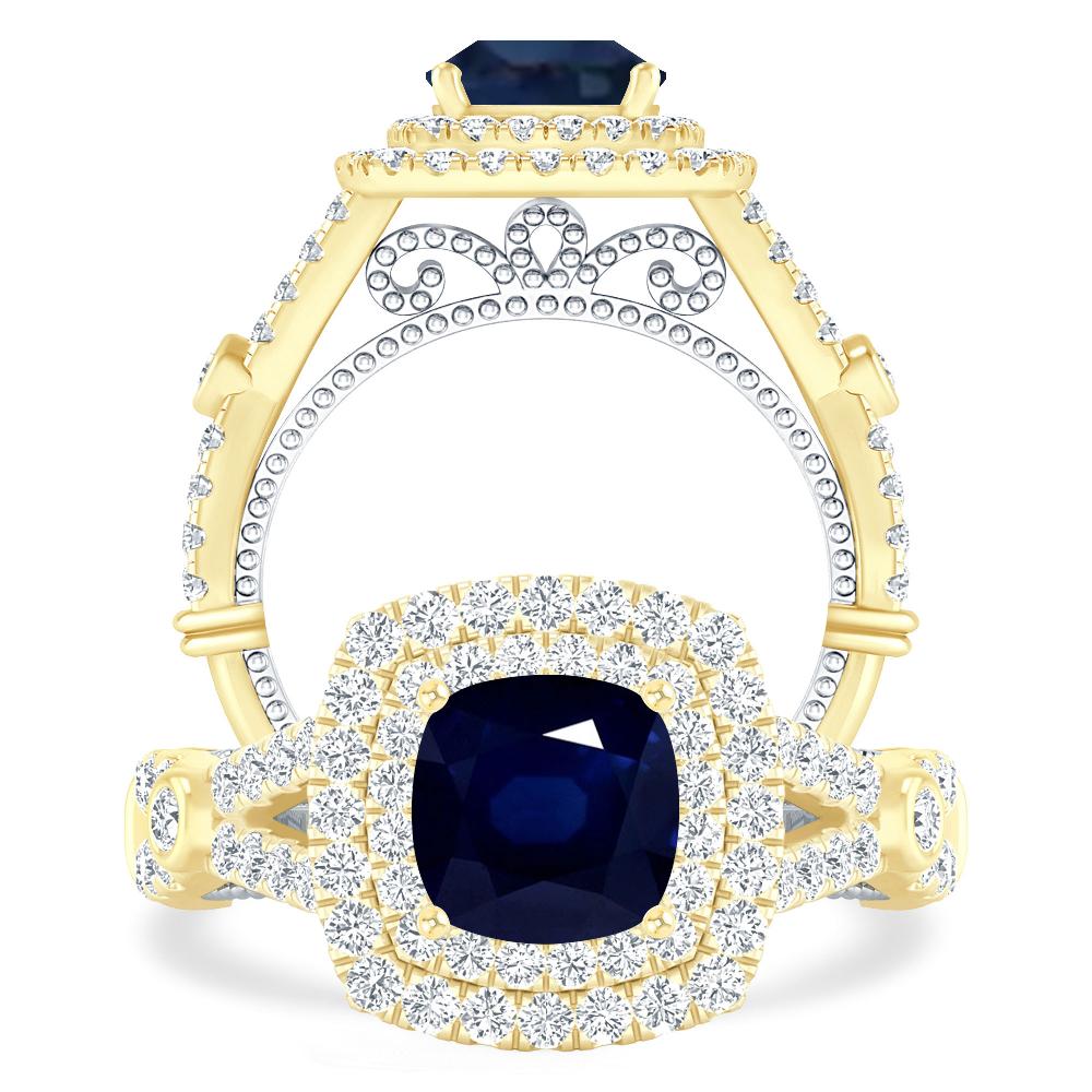 Yellow Gold - Sapphire