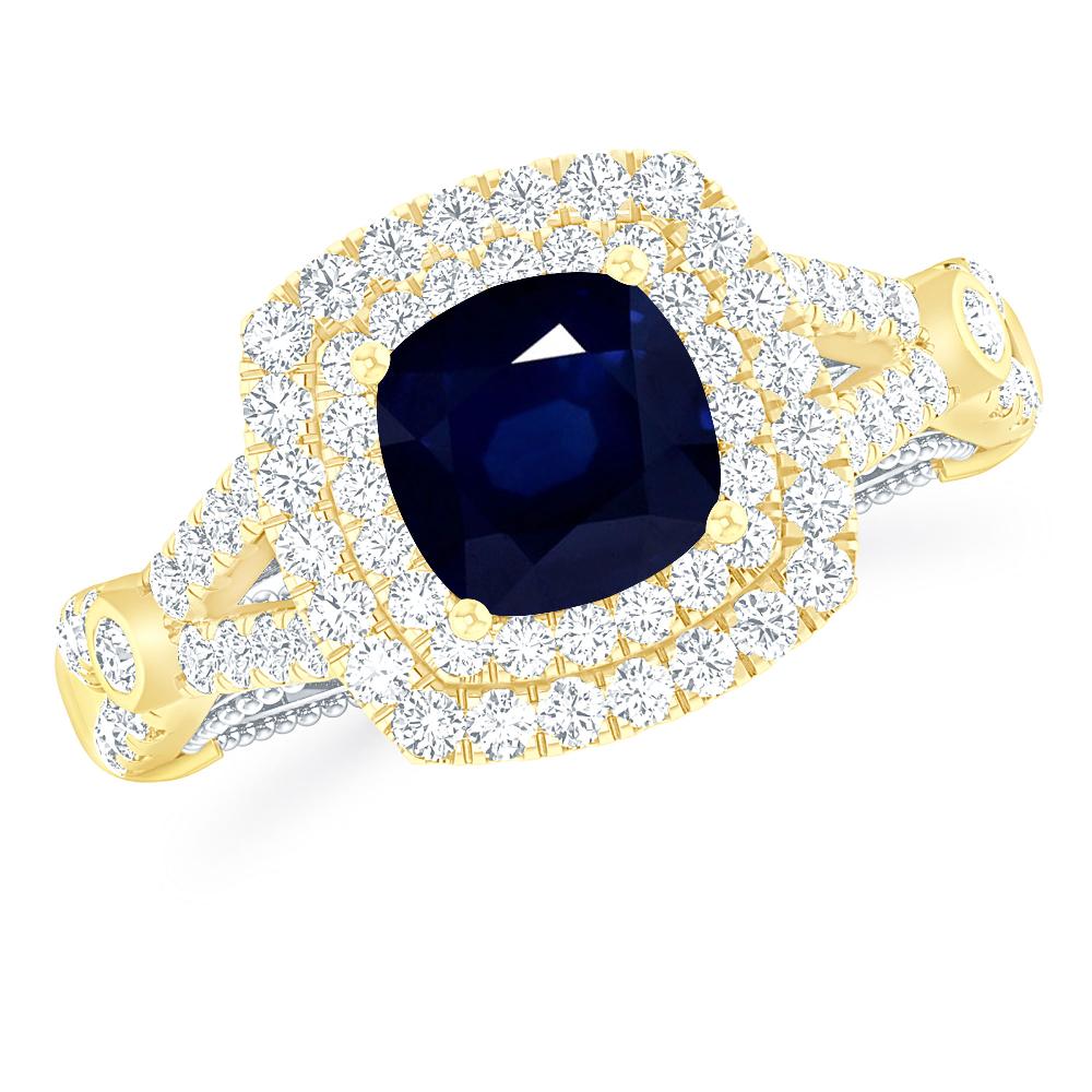 Yellow Gold - Sapphire