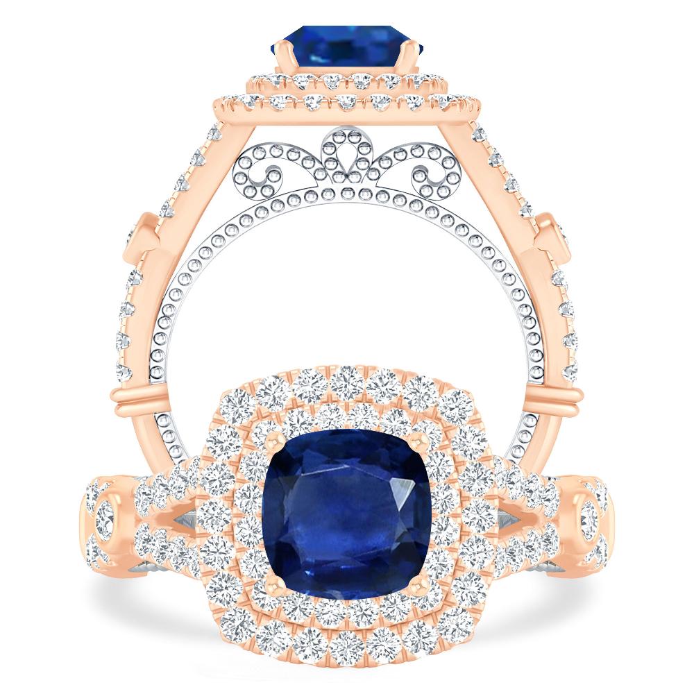 Rose Gold - Sapphire