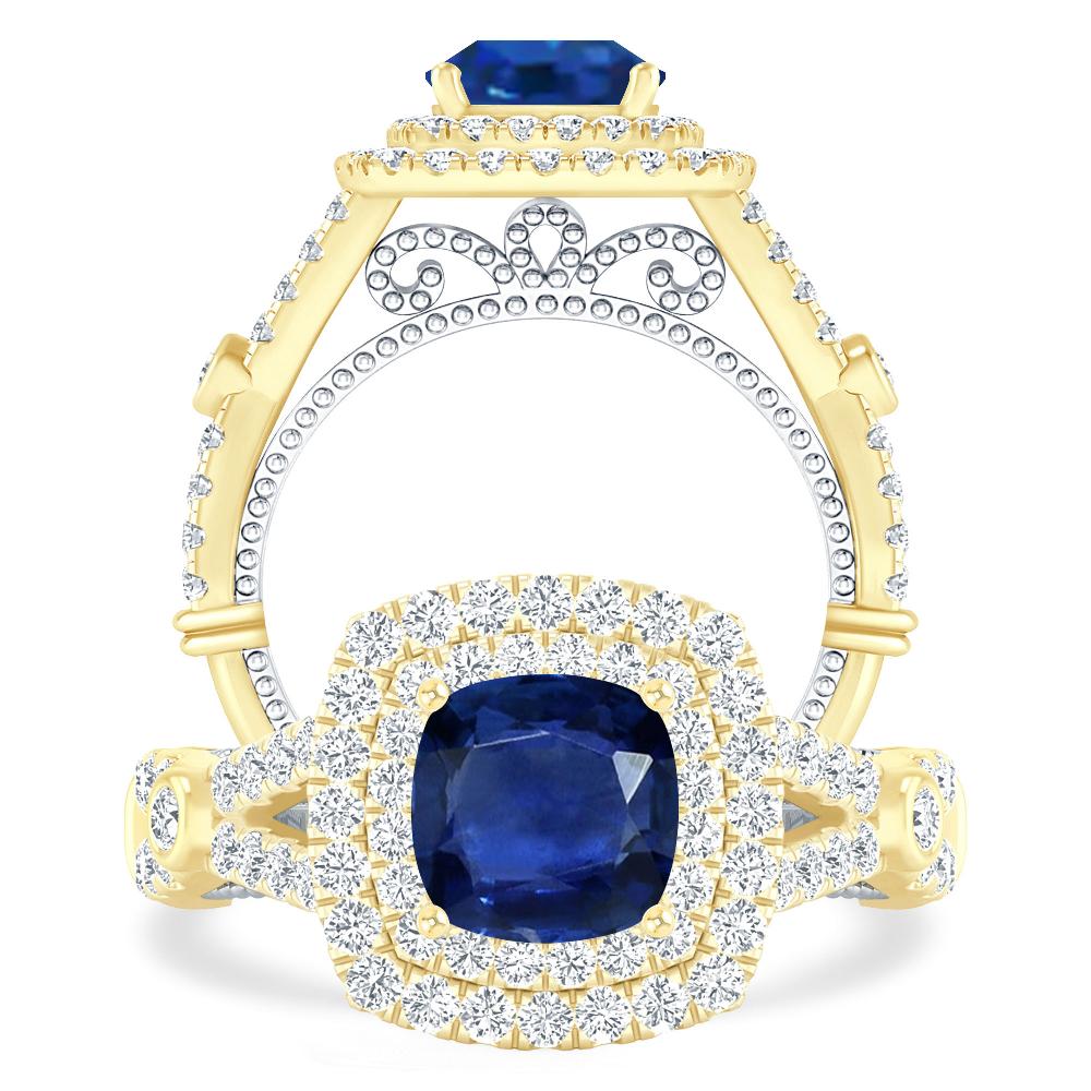 Yellow Gold - Sapphire