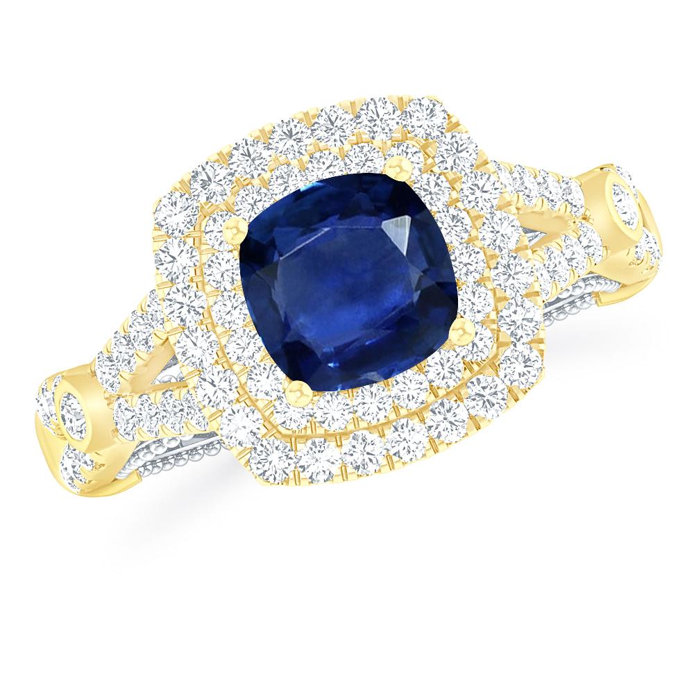 Yellow Gold - Sapphire