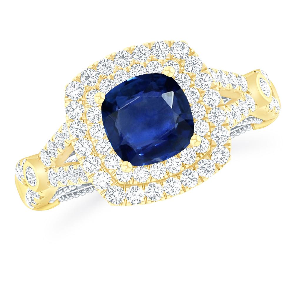 Yellow Gold - Sapphire