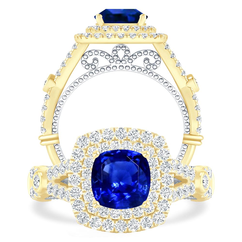 Yellow Gold - Sapphire