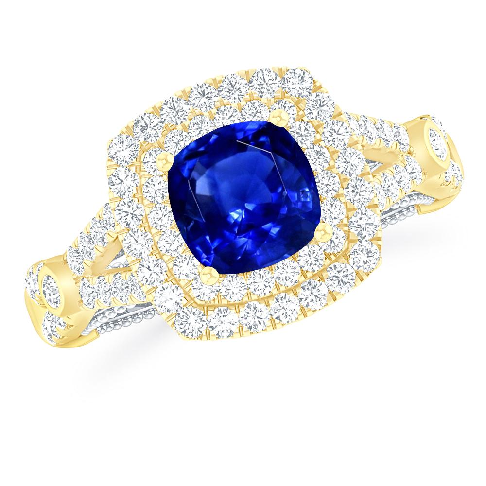 Yellow Gold - Sapphire