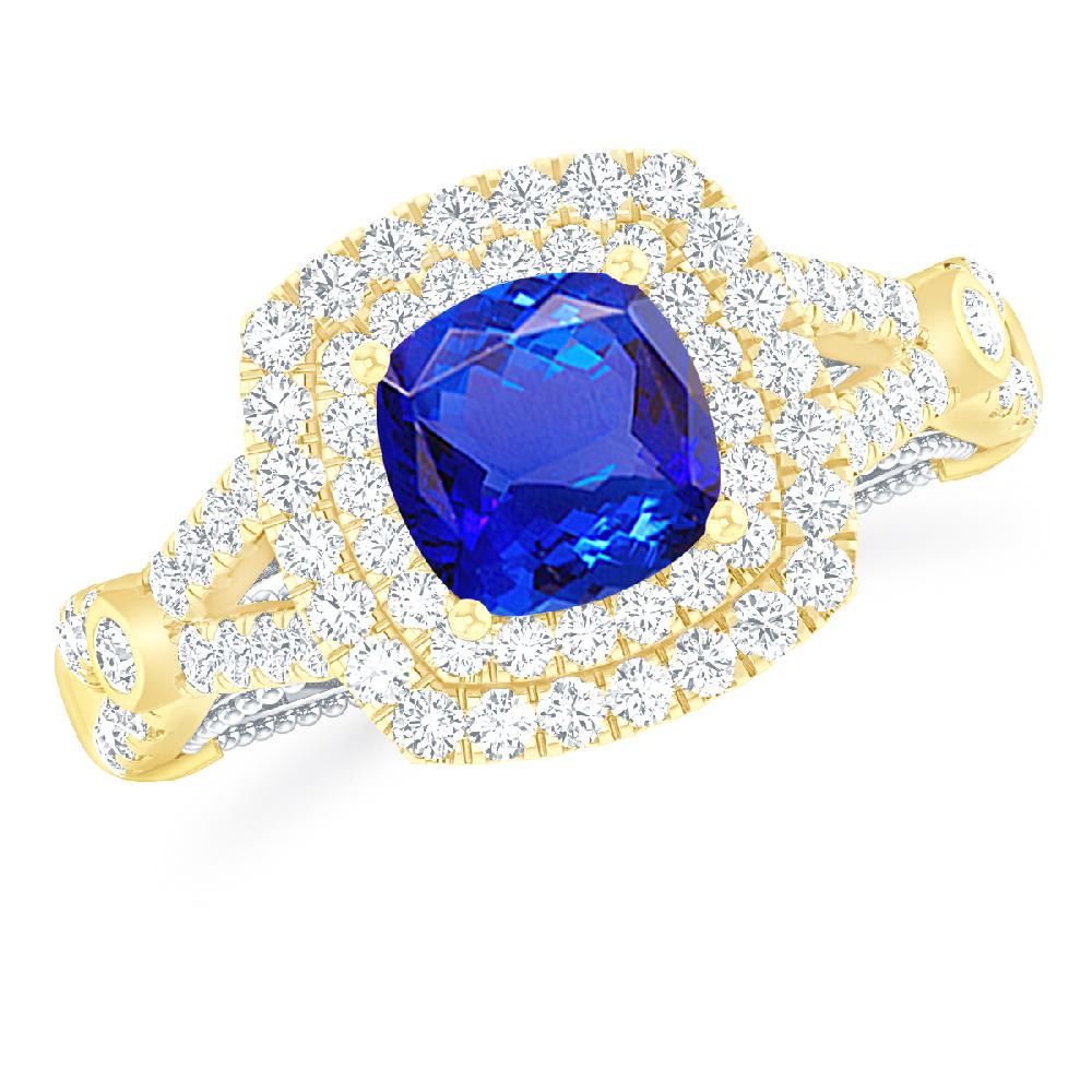 Yellow Gold - Tanzanite